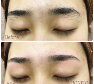 夏に向けてイメージチェンジ！眉メイクケア劇的BEFORE→AFTER のお写真。