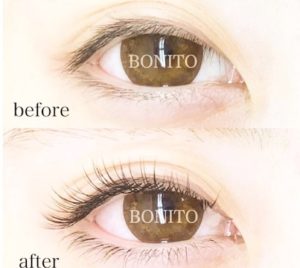 BONITOのまつ毛エクステはお目元の印象を変えれます。