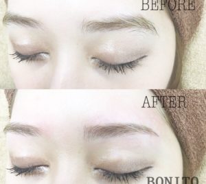 眉メイクケアの劇的！BEFORE→AFTER！ぼさぼさ眉からあか抜け眉へ。